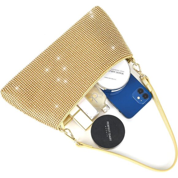 ❤️ Clutch Bag for Women Lady Girl Bride Rhinestone Purse For Prom Cocktail - Picture 7 of 7